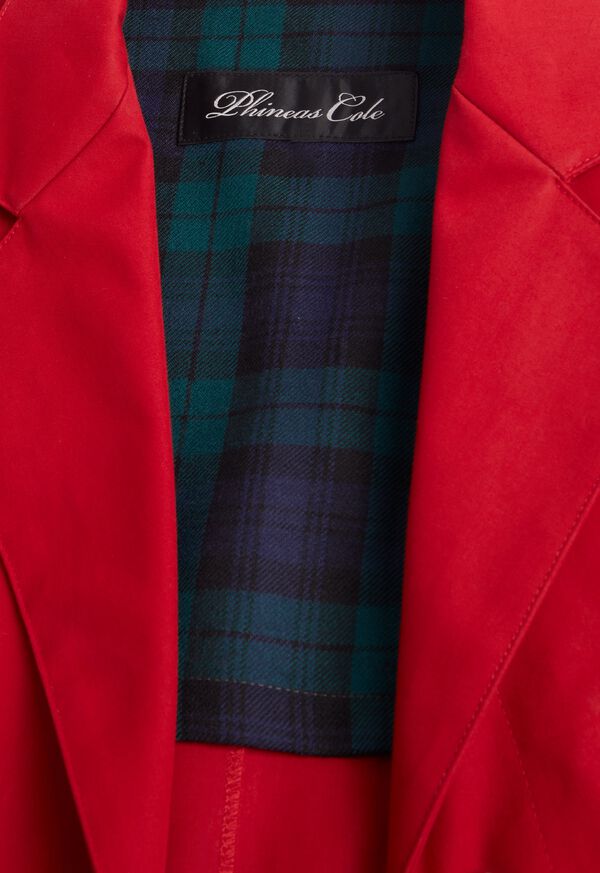 Paul Stuart Red Solid Waterproof Short Coat, image 3