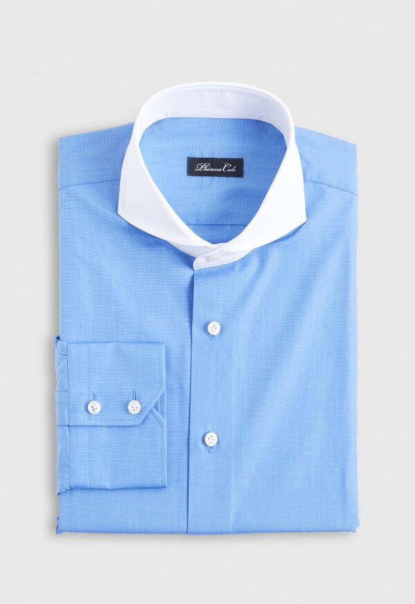 Paul Stuart Contrast Short Cutaway Collar Dress Shirt, image 1