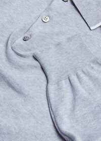 Paul Stuart Long Sleeve Polo with Contrast Trim, thumbnail 2