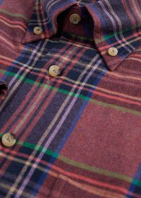 Paul Stuart Exaggerated Plaid Flannel Sport Shirt, thumbnail 2