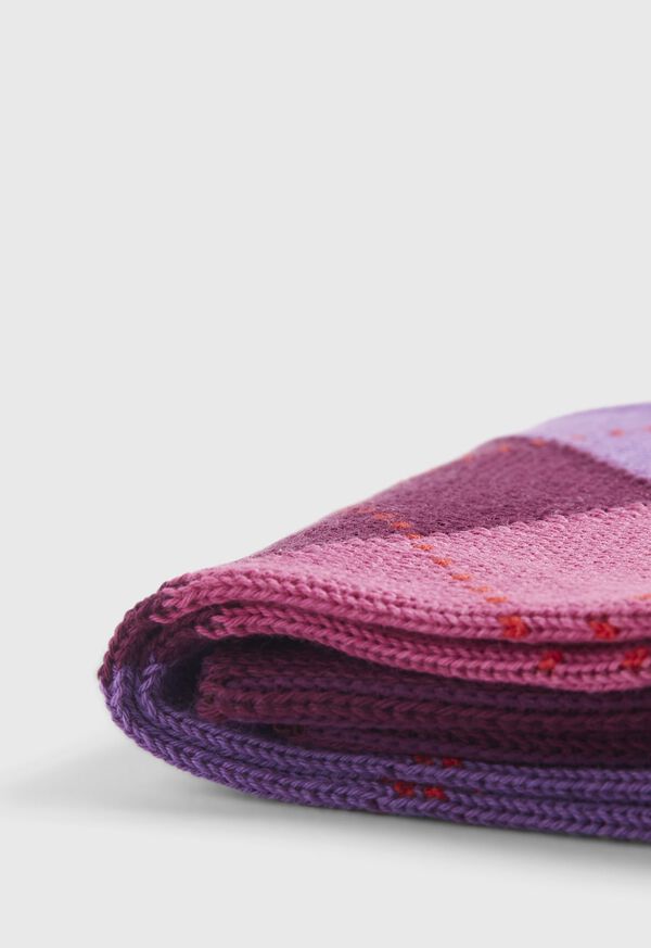 Paul Stuart Bright Argyle Crew Sock, image 2