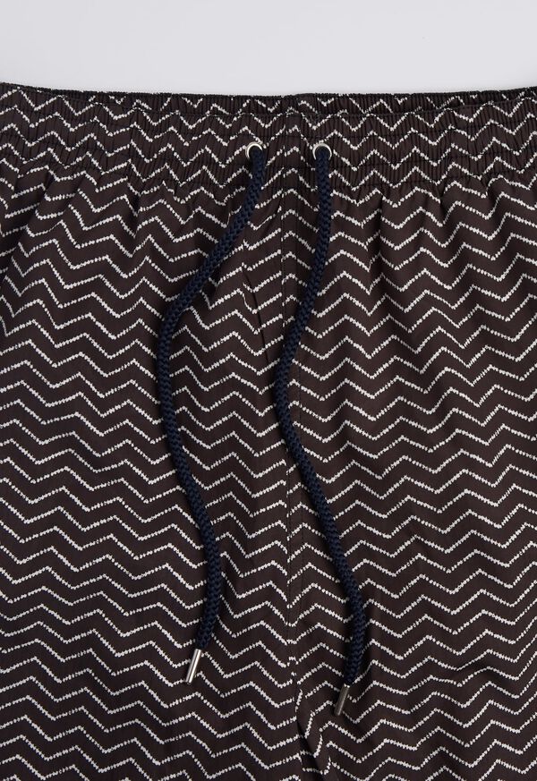 Paul Stuart Zig Zag Printed Swim Trunks, image 3
