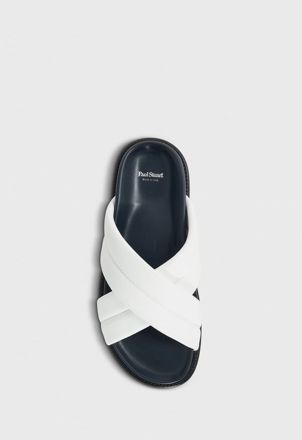 Paul Stuart Porto Leather Crossover Slide, image 5