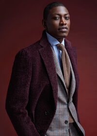 Paul Stuart Phillip Fit Mink Plaid Wool Suit, thumbnail 2