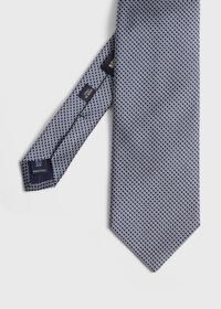 Paul Stuart Woven Silk Micro Deco Tie, thumbnail 1