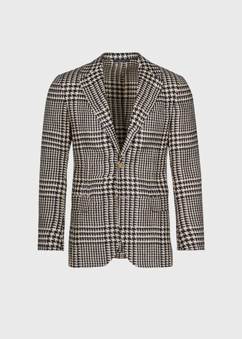 Paul Stuart Linen & Silk Plaid Jacket