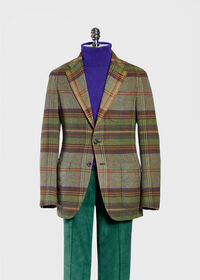 Paul Stuart Horseblanket Green Plaid Sport Jacket, thumbnail 2