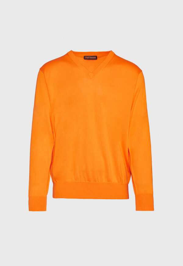 Paul Stuart Pima Cotton V-Neck Sweater, image 1
