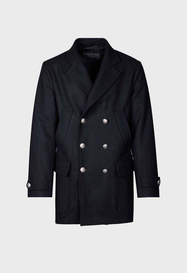Paul Stuart Double Breasted Wool Coat & Detachable Jacket, image 2