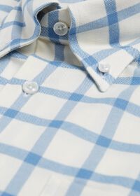 Paul Stuart Windowpane Brushed Flannel Sport Shirt, thumbnail 2