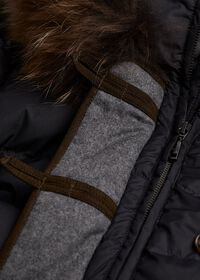 Paul Stuart Long Puffer Coat with Fur Hood, thumbnail 2