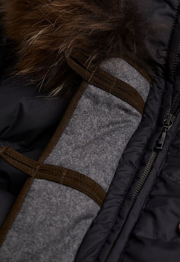 Paul Stuart Long Puffer Coat with Fur Hood, image 2