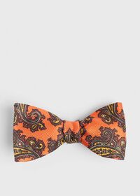 Paul Stuart Two Color Paisley Bow Tie, thumbnail 1