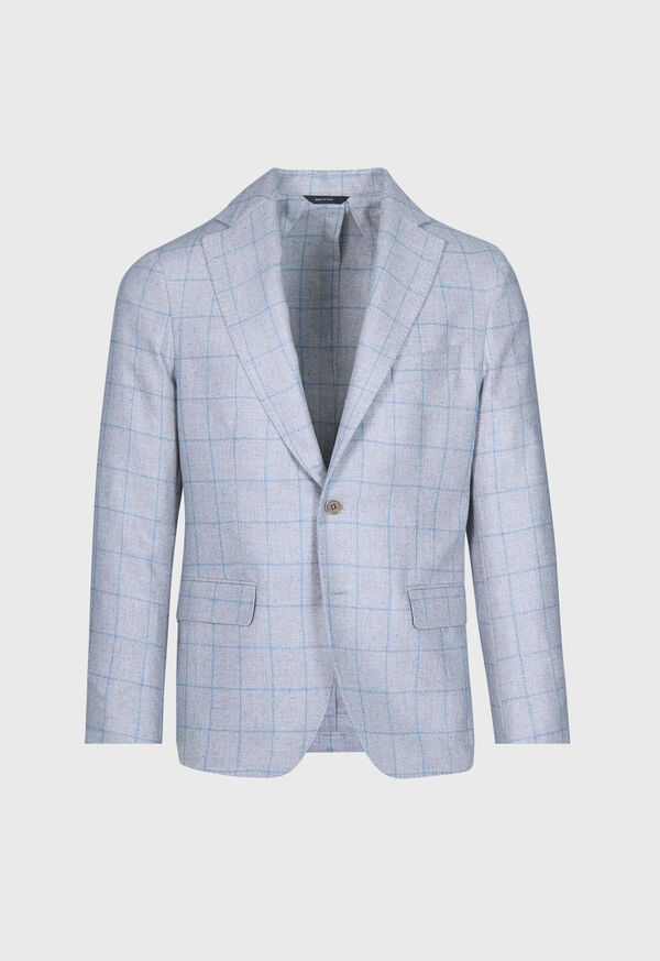 Paul Stuart Silk Windowpane Jacket, image 1