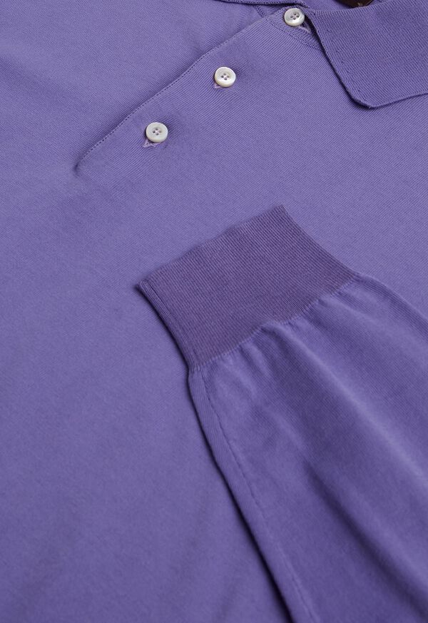 Paul Stuart Long Sleeve Cotton Polo Shirt, image 14