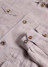 Paul Stuart Linen Safari Jacket, thumbnail 2
