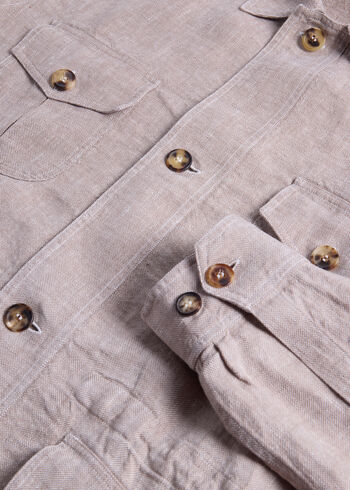 Paul Stuart Linen Safari Jacket