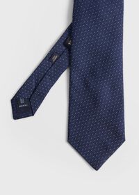 Paul Stuart Woven Silk Micro Pattern Tie, thumbnail 3