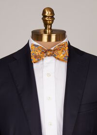 Paul Stuart Silk Bird and Floral Print Bow Tie, thumbnail 2