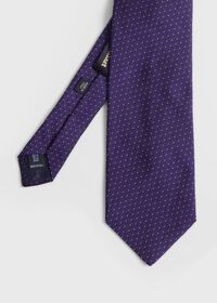 Paul Stuart Woven Silk Micro Pattern Tie, thumbnail 1
