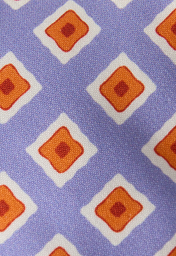 Paul Stuart Medallion Print Habotai Silk Tie, image 3