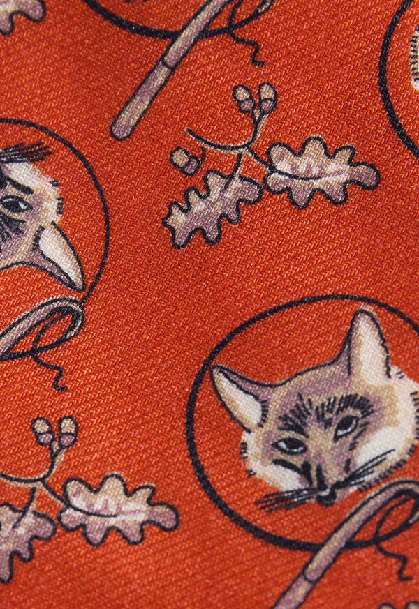 Paul Stuart Fox Print Tie, image 3