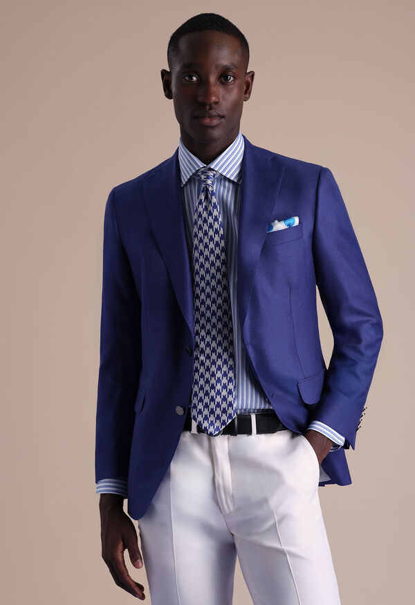 Paul Stuart Woven Silk Houndstooth Tie, image 3