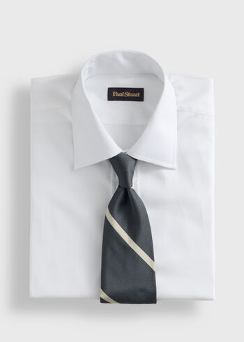 Paul Stuart Woven Silk Regimental Stripe Tie
