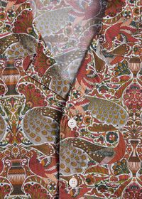 Paul Stuart Printed Cotton Camp Collar Shirt, thumbnail 4
