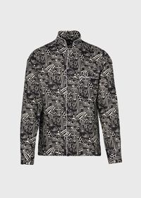 Paul Stuart Deco Print Linen Pajama, thumbnail 2