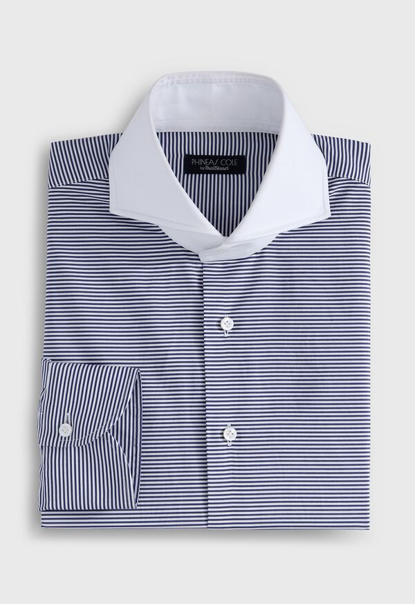 Paul Stuart Micro Horizontal Stripe Dress Shirt