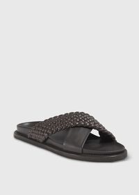 Paul Stuart Palau Woven Leather Slide, thumbnail 2