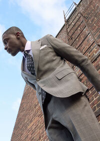 Paul Stuart Plaid Super 130s Wool Suit, thumbnail 3