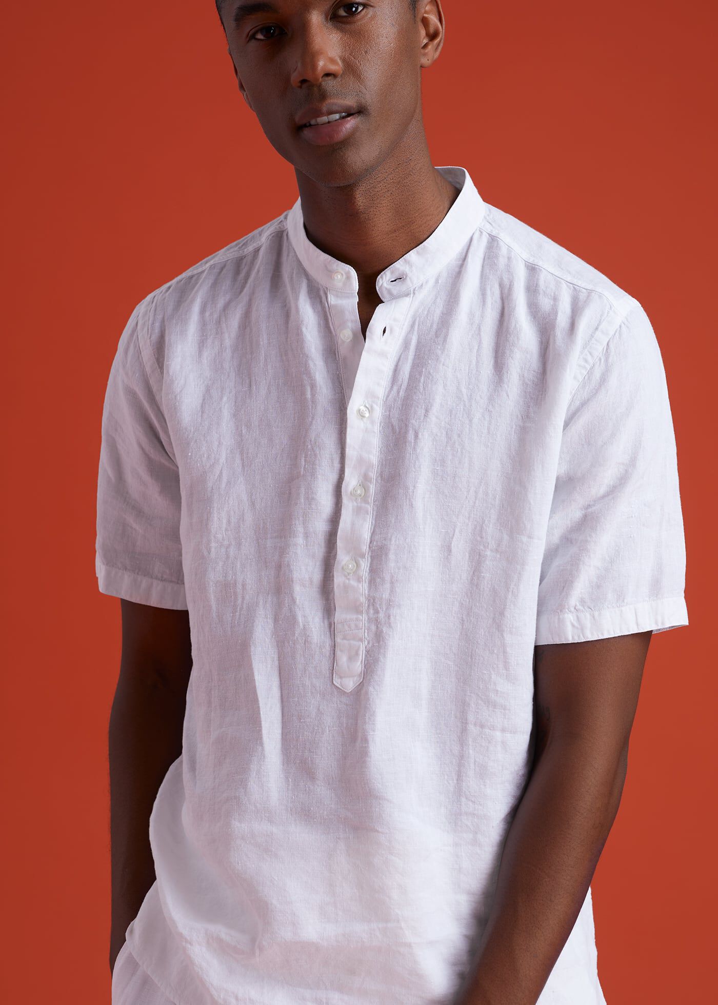 Mens short sleeve popover shirt shop