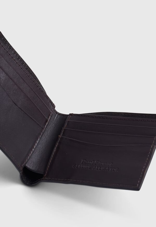 Paul Stuart Glazed Alligator Slim Billfold Wallet, image 2