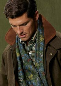 Paul Stuart Wool Loden Field Coat with Contrast Interior, thumbnail 6