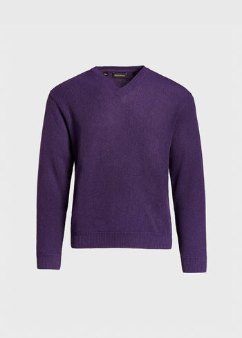 Paul Stuart Classic Alpaca Links V-Neck Sweater
