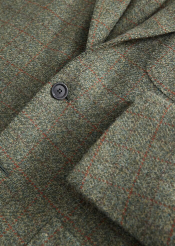 Paul Stuart Cashmere & Wool Plaid Jacket