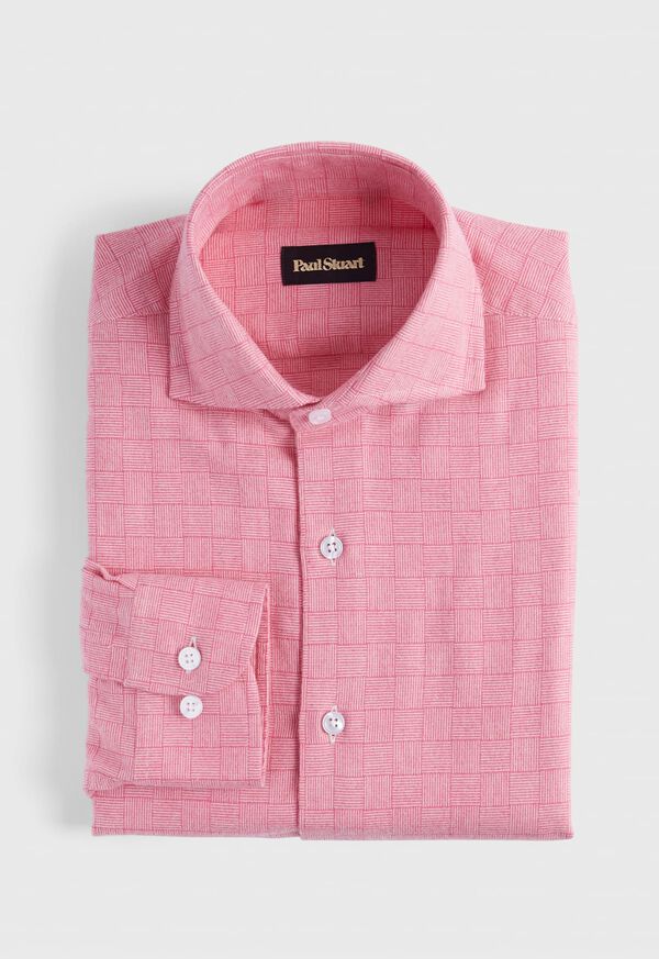 Paul Stuart Parquet Pattern Flannel Sport Shirt, image 1