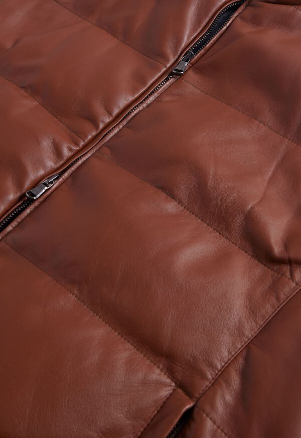 Paul Stuart Leather Goose Down Vest, image 3