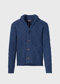 Paul Stuart Aran Cable Knit Cardigan, thumbnail 1