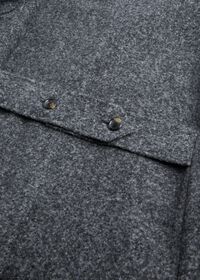 Paul Stuart Olive Solid Boucle Coat, thumbnail 3