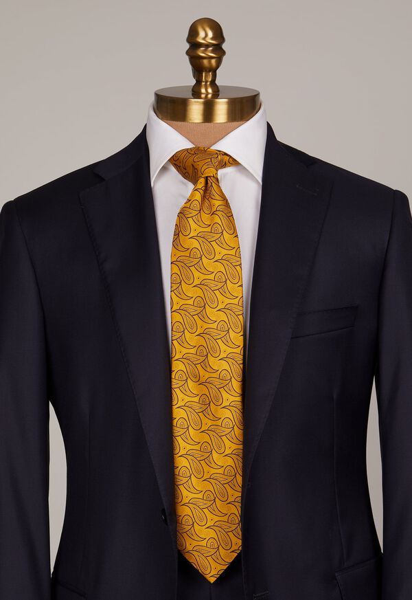 Paul Stuart Tossed Jacquard Paisley Tie, image 2