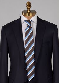 Paul Stuart Silk and Linen Printed Stripe Tie, thumbnail 3