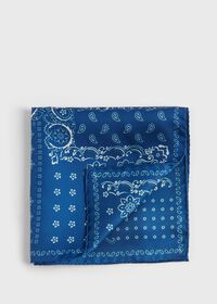 Paul Stuart Bandana Print Pocket Square, thumbnail 1