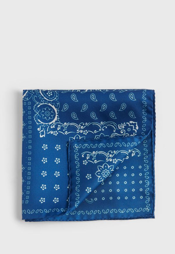 Paul Stuart Bandana Print Pocket Square, image 1