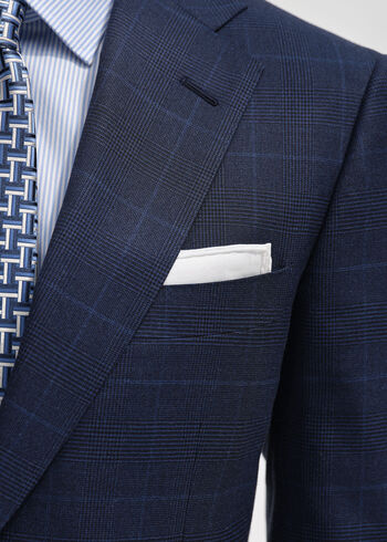 Paul Stuart White Cotton Handkerchief