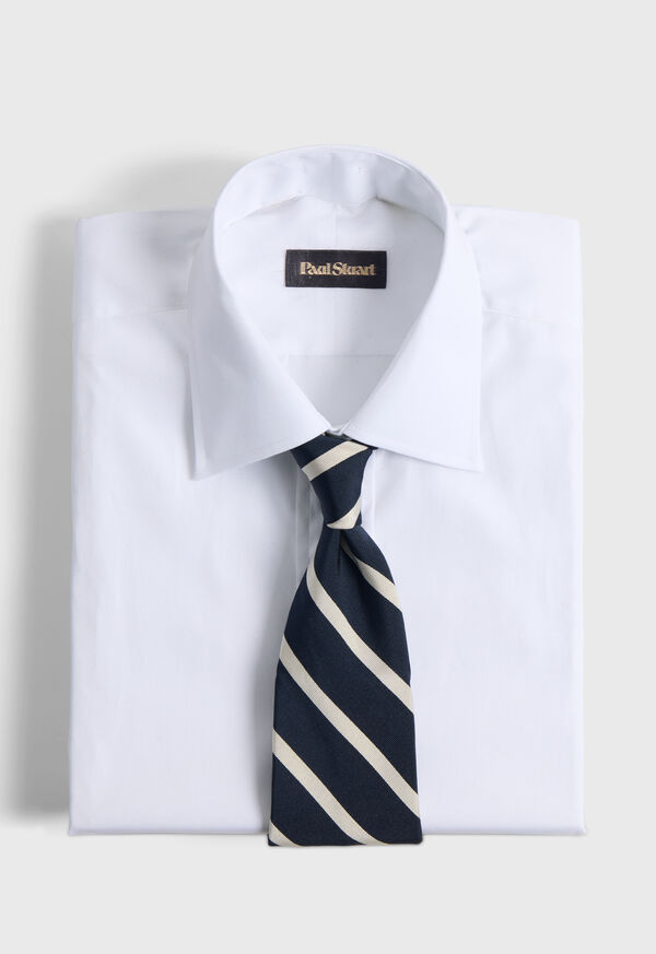 Paul Stuart Woven Silk Regimental Stripe Tie, image 2