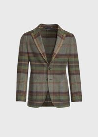 Paul Stuart Horseblanket Green Plaid Sport Jacket, thumbnail 1
