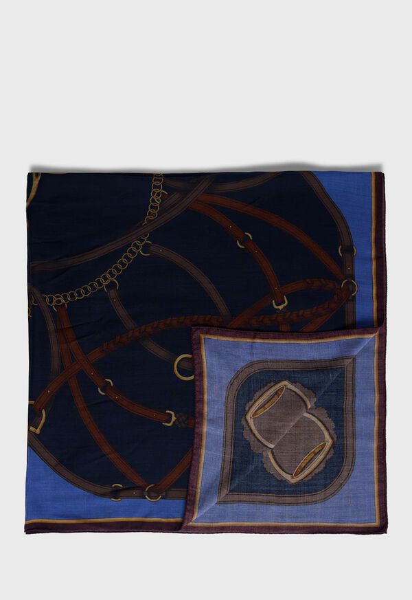 Paul Stuart Belt & Buckle Printed Scarf, image 1